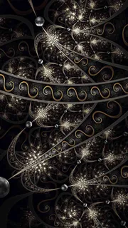 黄色神秘炫酷光效花纹免抠