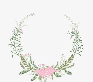 花圈婚礼logo素材图片免抠