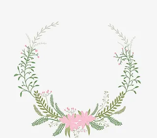 花圈婚礼logo素材图片免抠
