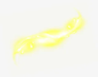 黄色光效白色炫光免抠