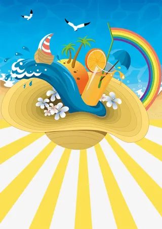 夏季新品海报免抠