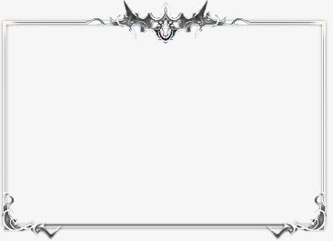 边框白色质感边框装饰免抠