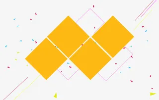 漂浮几何体背景素材