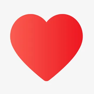 扁平化心形免抠