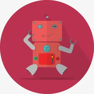 安卓趣味机器人吉祥物机械金属机免抠