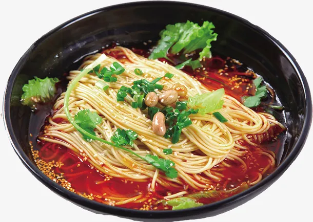 传统美食重庆小面免抠