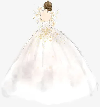 穿婚纱的女人免抠