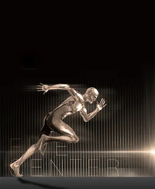 黑色大气运动不止海报高清