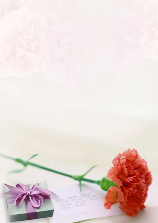 清新简约母亲节平面广告高清