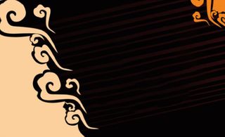 祥云  黑色 渐变  底纹  名片高清