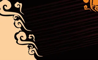 祥云  黑色 渐变  底纹  名片高清