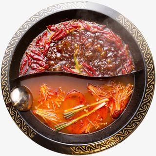 一锅火锅鸳鸯锅免抠