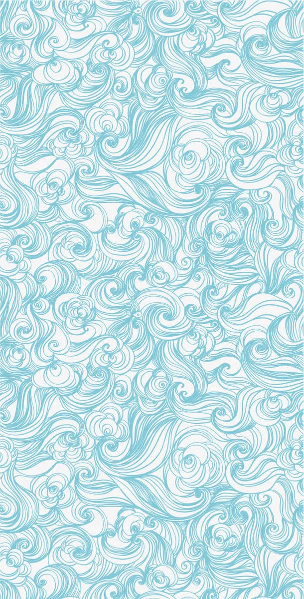 矢量波浪水纹线稿背景素材