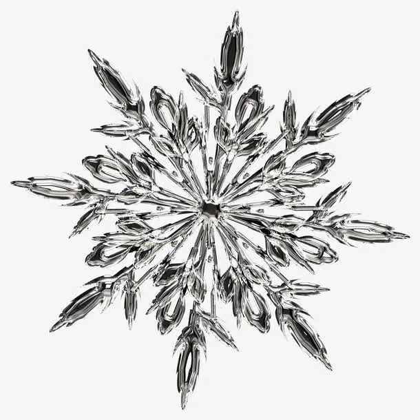 雪花冰晶体免抠