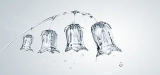 创意水晶灯笼花背景高清