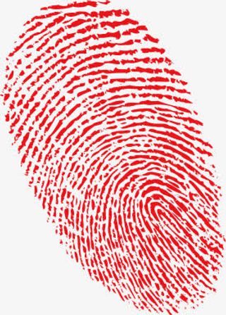 创意手指指纹免抠