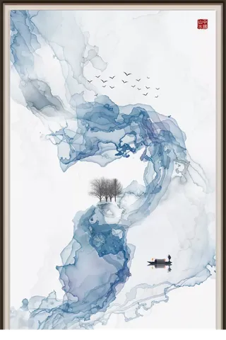 国风国潮水墨背景高清