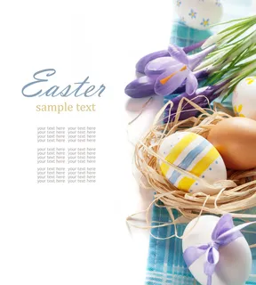 复活节彩蛋海报背景高清