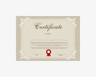 国外证书模板免抠