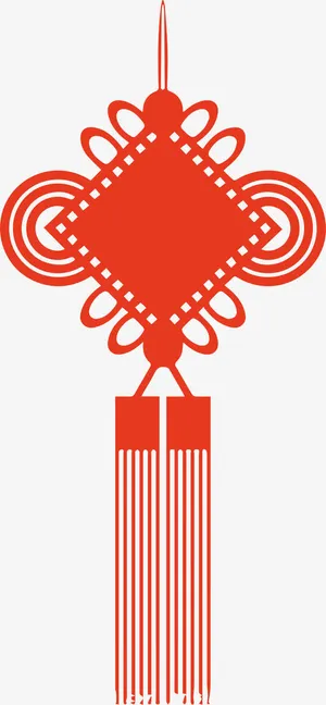 中国结剪纸装饰图案免抠