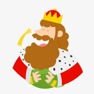 童话人物国王矢量图免抠