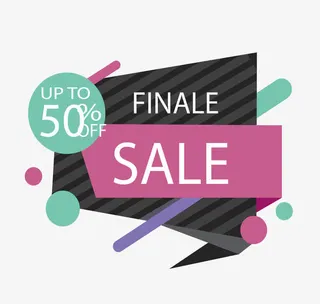 不规则促销标签免抠