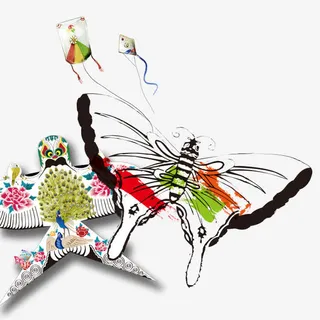 五色风筝免抠