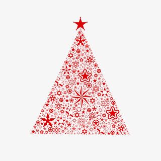 红色创意圣诞装饰免抠图免抠