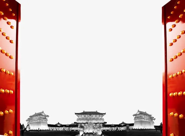 平面设计大门免抠