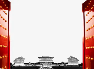 平面设计大门免抠