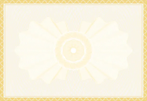 证书花边边框设计矢量素材免抠