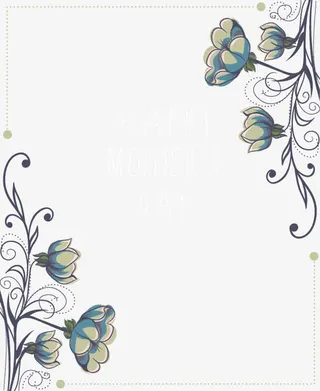 手绘野花背景素材