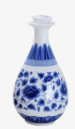 青花瓷瓶免抠