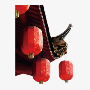 红色喜庆灯笼免抠