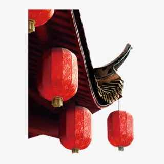 红色喜庆灯笼免抠