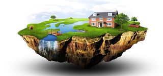 创意绿色家园环保海报背景高清