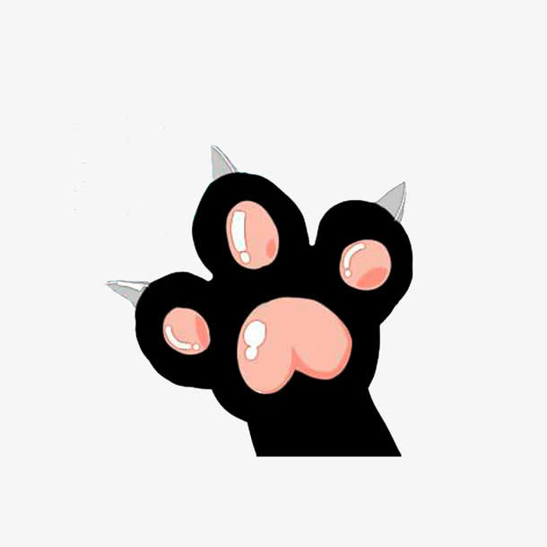 锋利肉肉的猫爪免抠