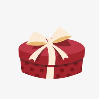 手绘卡通装饰礼盒精美礼盒广告设免抠