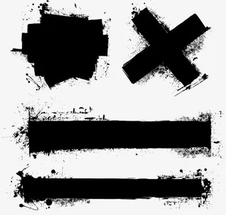 黑色墨汁飞溅符号免抠