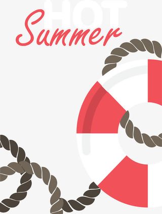 夏季炎热游泳圈免抠