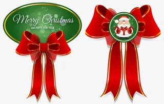 可爱圣诞老人贺卡免抠