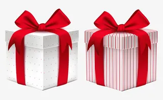 礼盒礼物盒子礼盒喜庆免抠