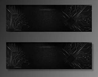 纹理质感黑暗科技banner海报高清质感纹理背景