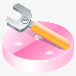 可爱日本樱花透明扳手标志图标免抠