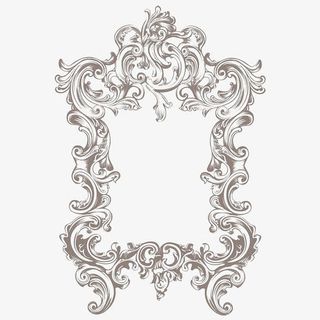 中世纪欧式装饰免抠