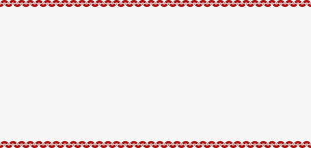 中国风红色波浪框架免抠