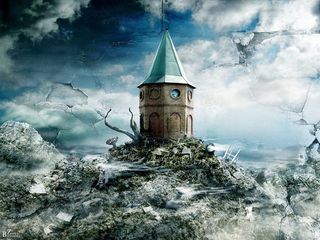 城堡幻想背景高清