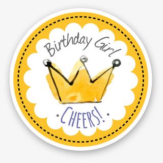 水彩皇冠贴纸免抠