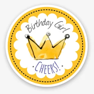 水彩皇冠贴纸免抠