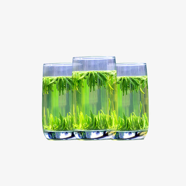 产品实物爽口竹叶青茶叶免抠